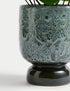 Artificial Chinese Money Plant in Ceramic Pot